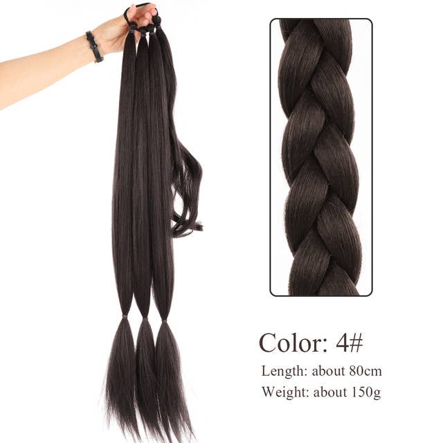 AK Brand – wholesale Hair extensions – Long Braided Synthetic Ponytail Extension with Natural Shine1