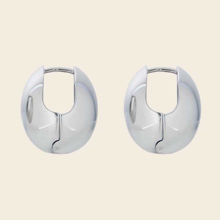 Ei Grande Hoops Zilver voor wholesale door Pourquoi