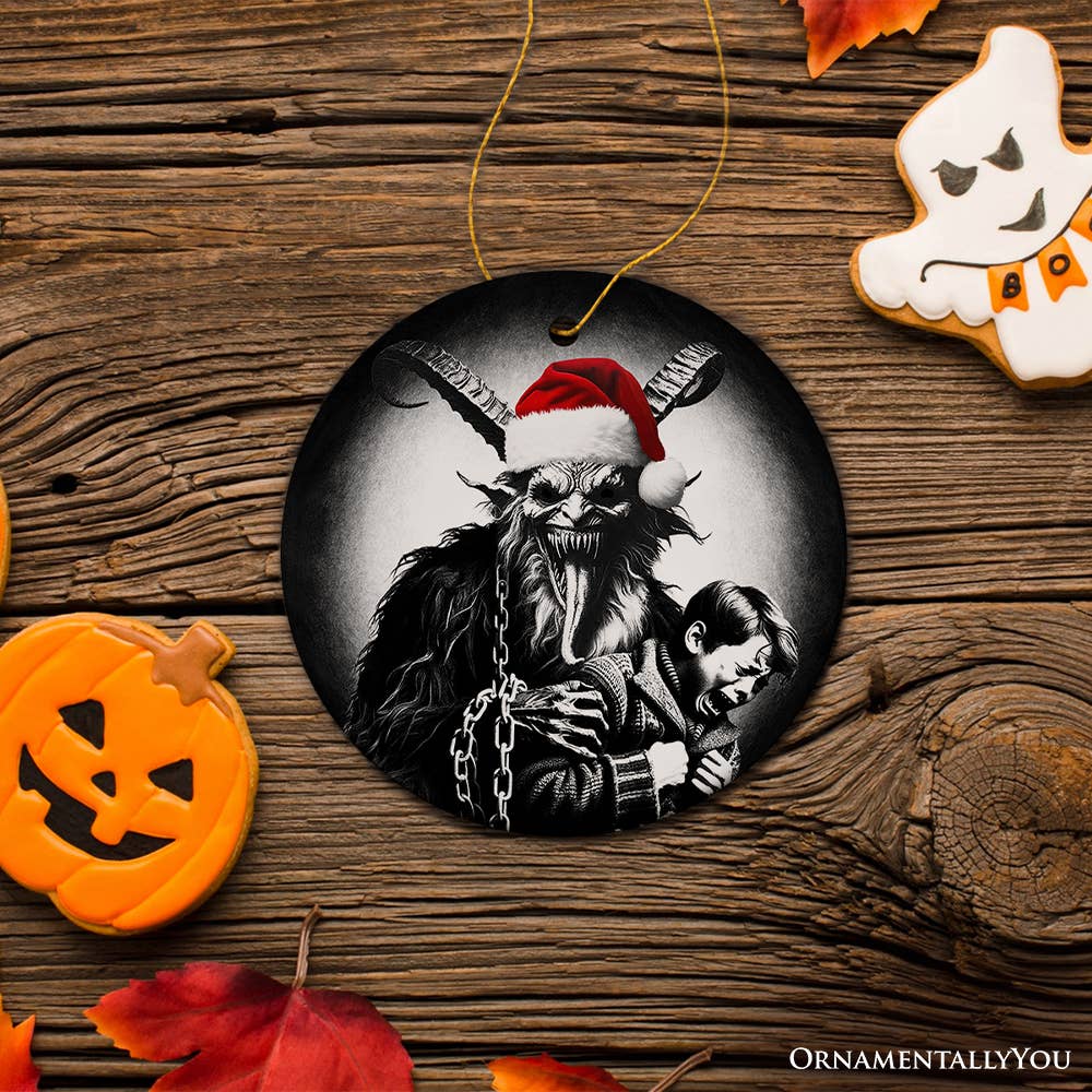 OrnamentallyYou - Wholesale Ornament - Krampus With Santa Hat, Unique Halloween Tree Decoration6