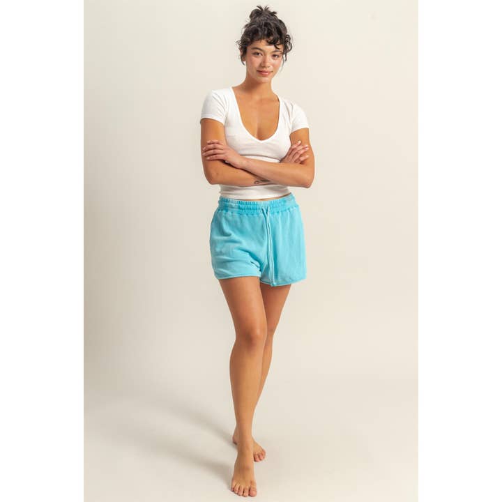 HYFVE - Wholesale Shorts - Women's - DZ25A690-Drawstring Waist Casual Dolphin Shorts
