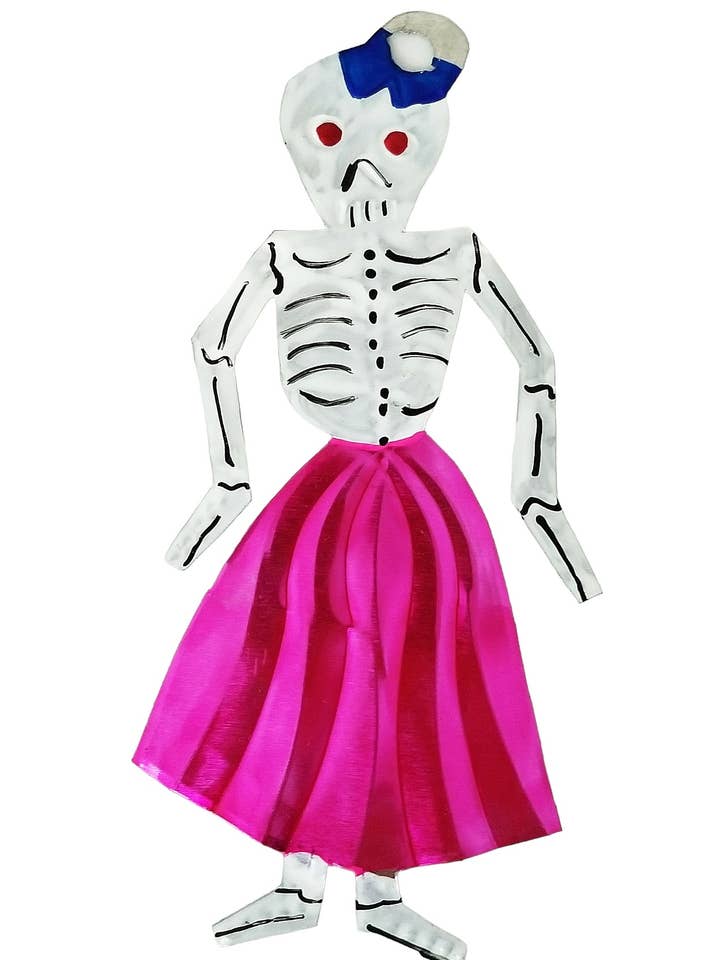 Tin Day of the Dead Skeleton for wholesale by Sedona Spirit