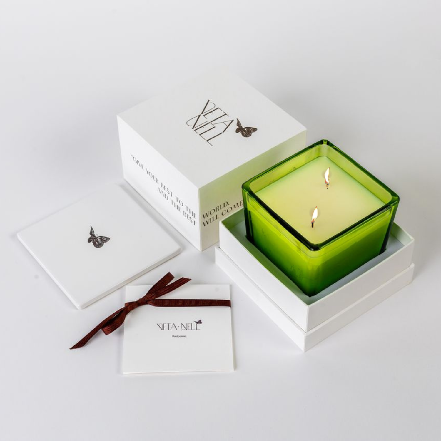 Veta Nell - Wholesale Jar/Filled Candle - CHARTREUSE NO. 5 Candle | Lux Box | Coco Wax | Essential Oil1