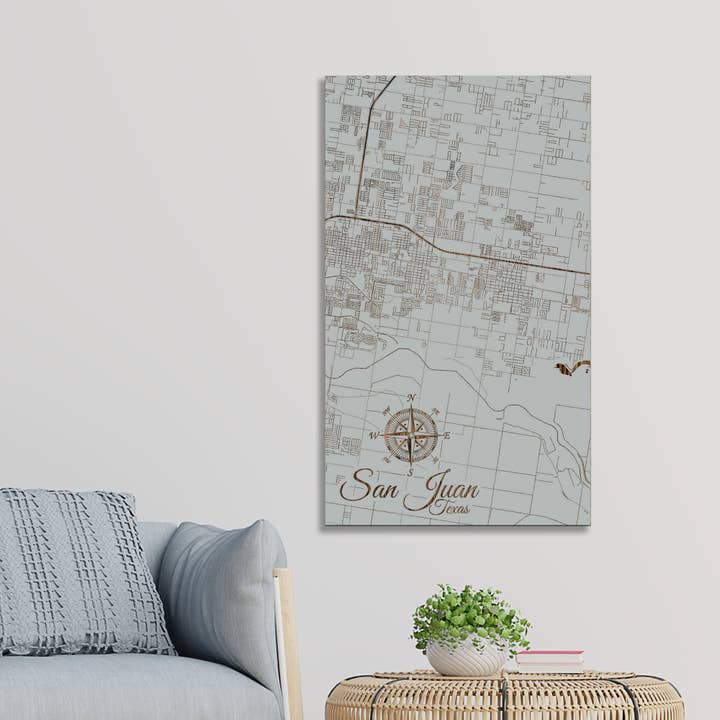 Texas: Sanger Street Map for wholesale by Fire & Pine