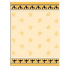 Mierco European Linens - Wholesale Tea Towel - Bees Yellow Classic Jacquard Tea Towel