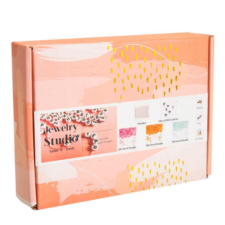 Catwalk 669 – Großhandel Bastelset – SCHMUCKSET NAME IT BASIC MULTICOLOR, orange, türkis