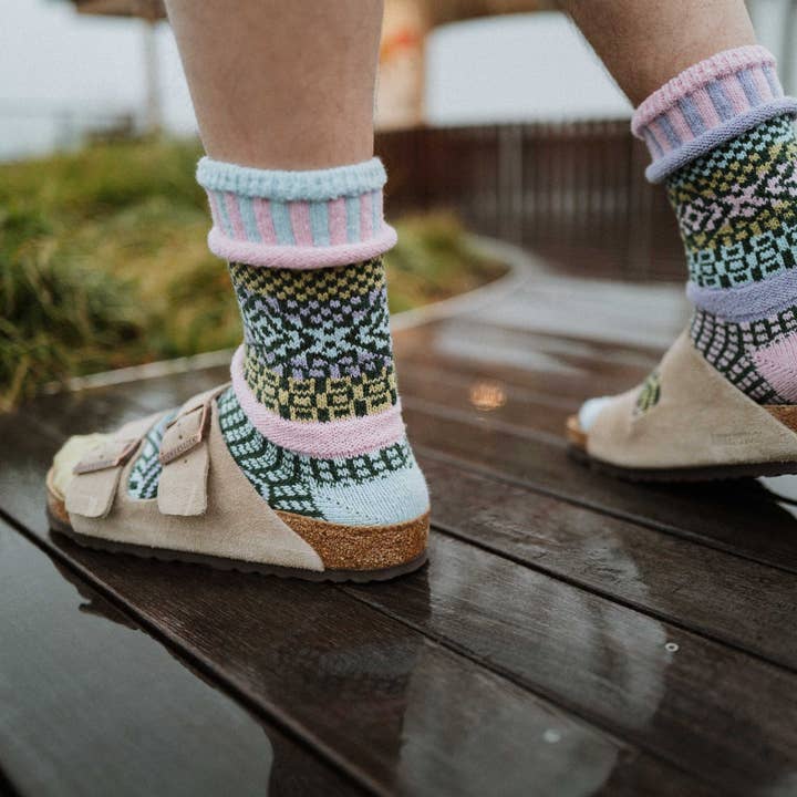 Solmate Socks - Wholesale Socks - Women's - Lilac Crew Socks | Eco-Friendly & Made in the USA