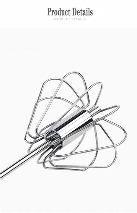 VIGOR - Wholesale Kitchen Tool/Gadget - Professional Grade Rotating Semi-Automatic Eggbeater(10 Pack3