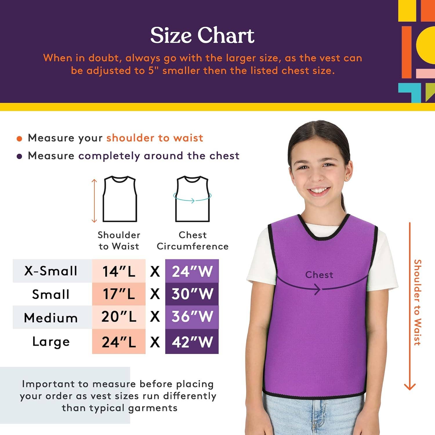 Special Supplies - Wholesale Outerwear Vest - Kids - Deep Pressure Sensory Compression Vest11