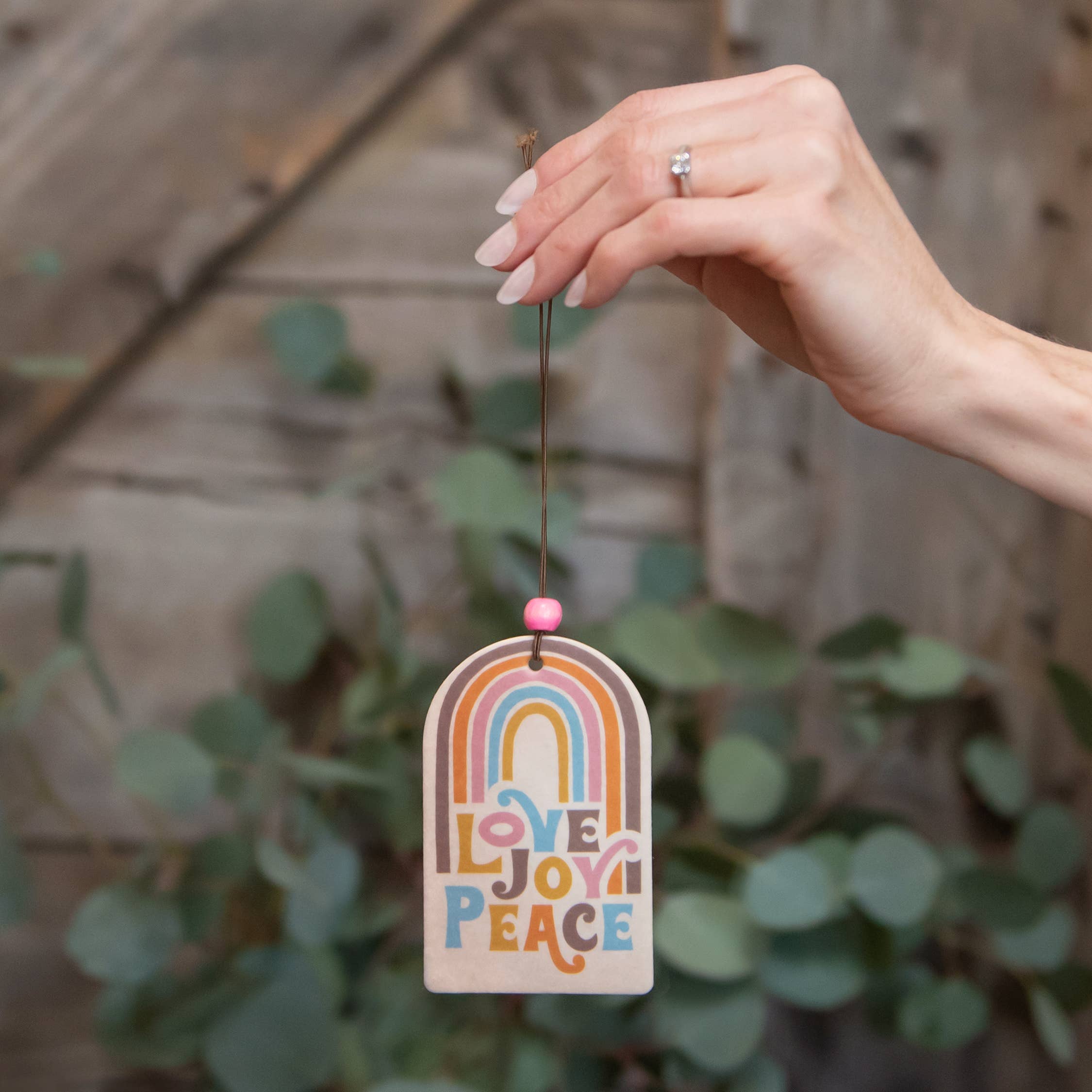 Studio Oh! - Wholesale Car Freshener - Women's - Love Joy Peace Rainbow Car Air Freshener1