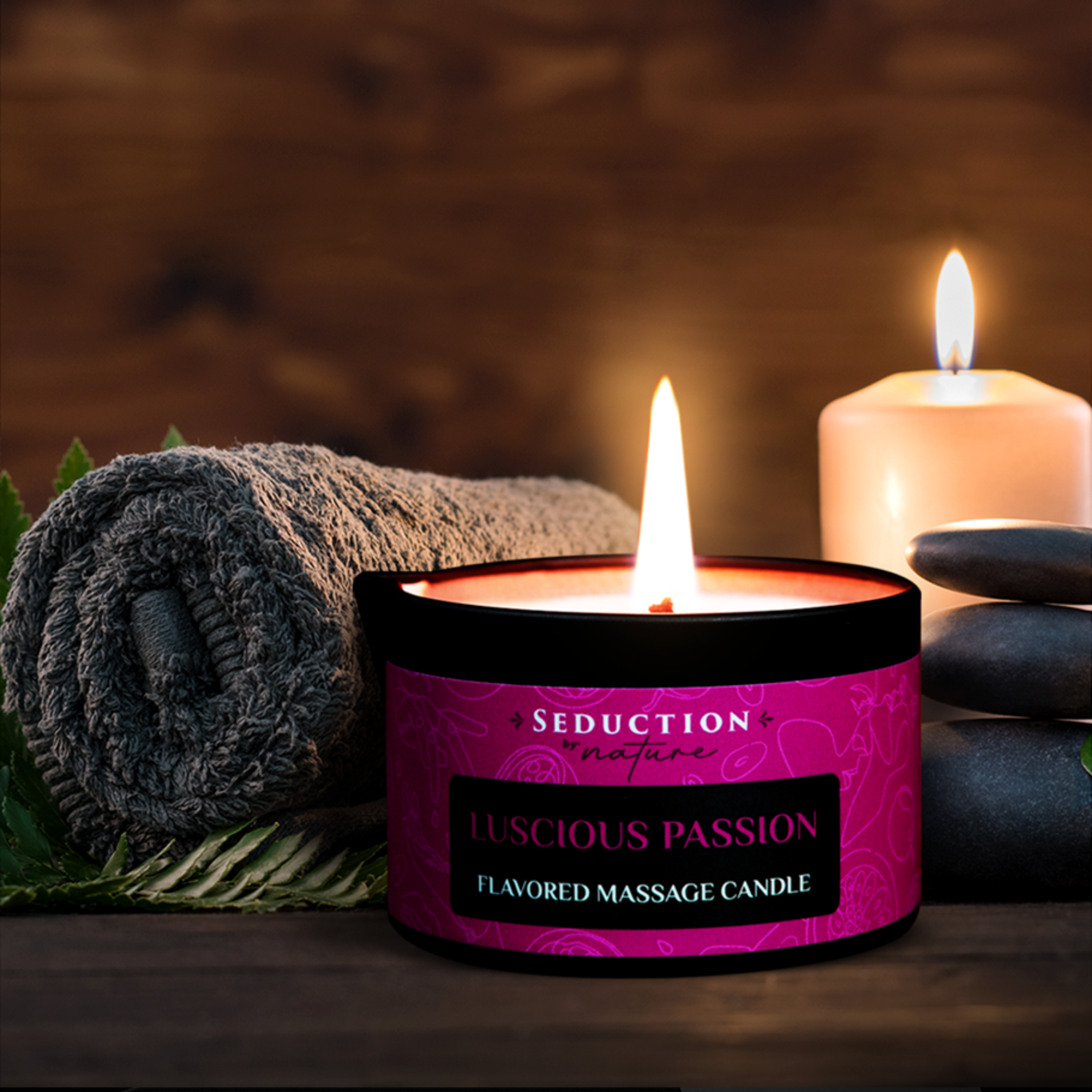 Seduction by Nature - Wholesale Sex Toy - Luscious Passion - Kissable Massage Candle 3