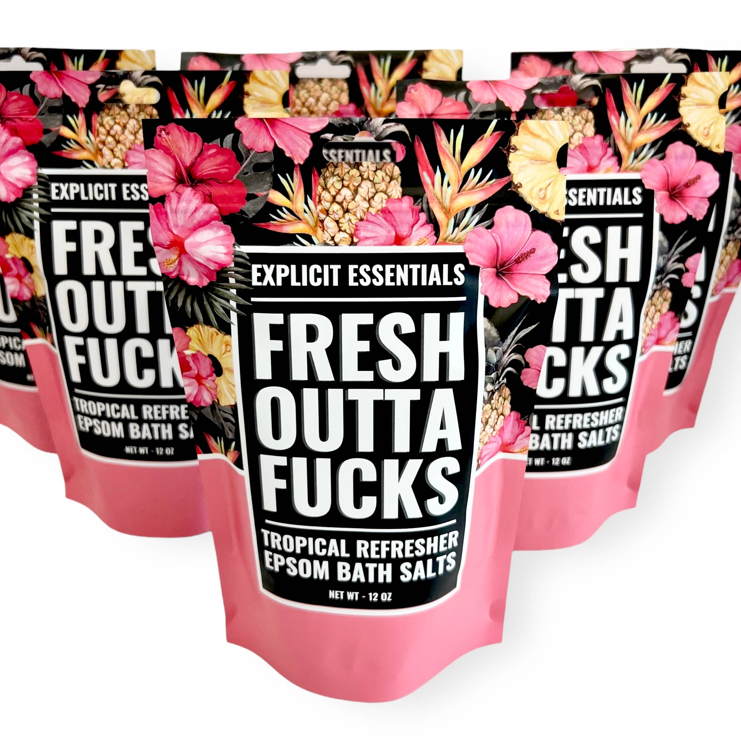 Explicit Essentials - Wholesale Bath Salts - Fresh Outta Fucks Bath Salts 12oz Bag 7