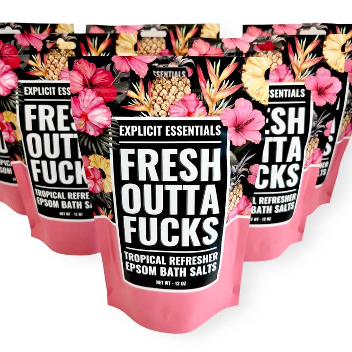 Explicit Essentials - Wholesale Bath Salts - Fresh Outta Fucks Bath Salts 12oz Bag 7