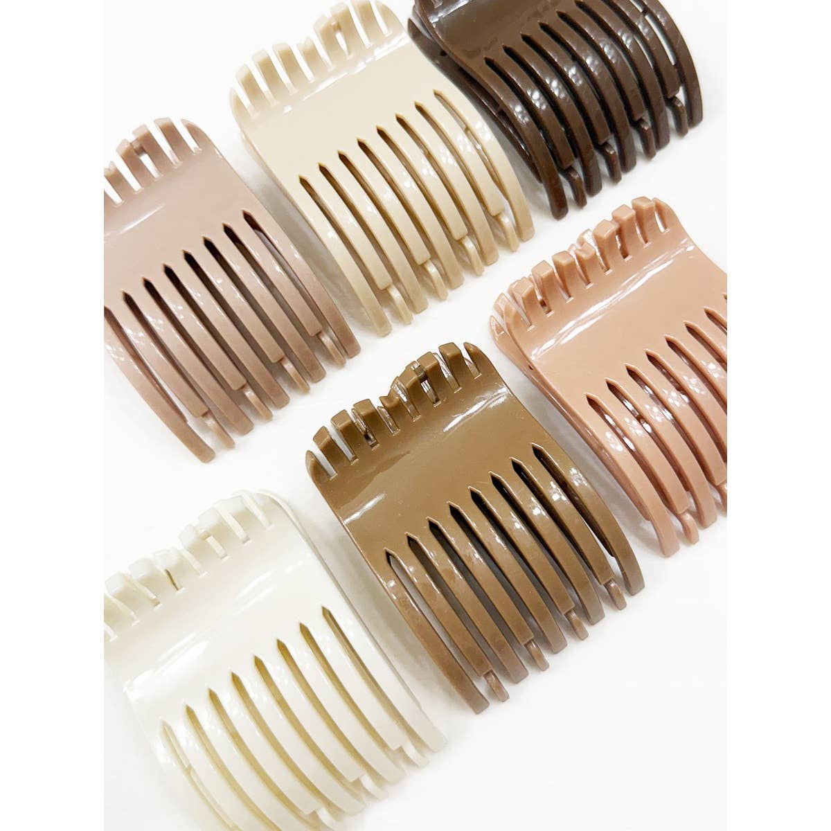 MIX COLOR Neutral Colors of Flat Hair Clips for wholesale on Faire0