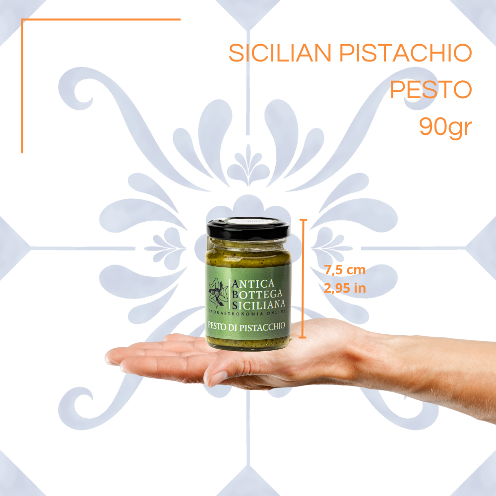 Antica Bottega Siciliana – wholesale Pesto – Sicilian pistachio pesto - 90 g3