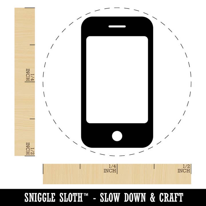 Sniggle Sloth - Wholesale Rubber/Decorative Stamp - Mobile Tablet Phone Rubber Stamp for Stamping Crafting Planners