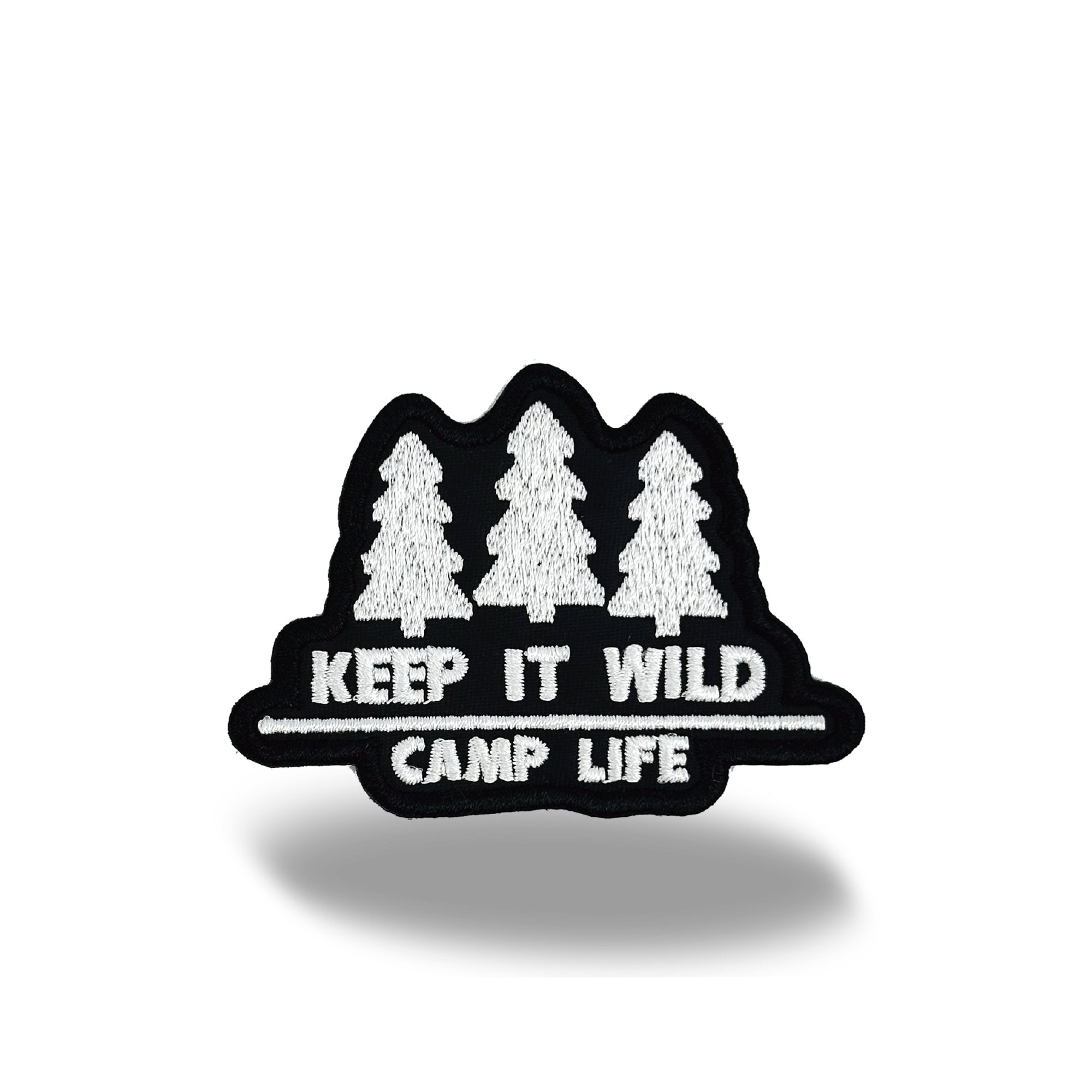 Northern Icons Creations INC – wholesale Patch – Keep It Wild Camp Life Iron On Embroidery Patch0