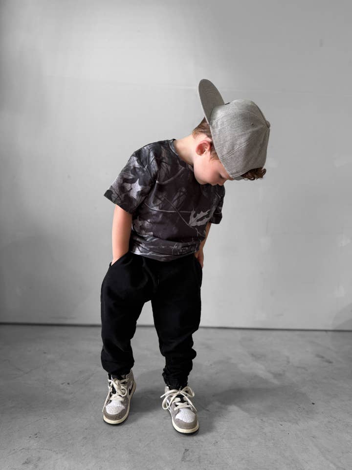 Lucky Link - Wholesale T-Shirt - Kids - Toddler Camo Tee in Charcoal6