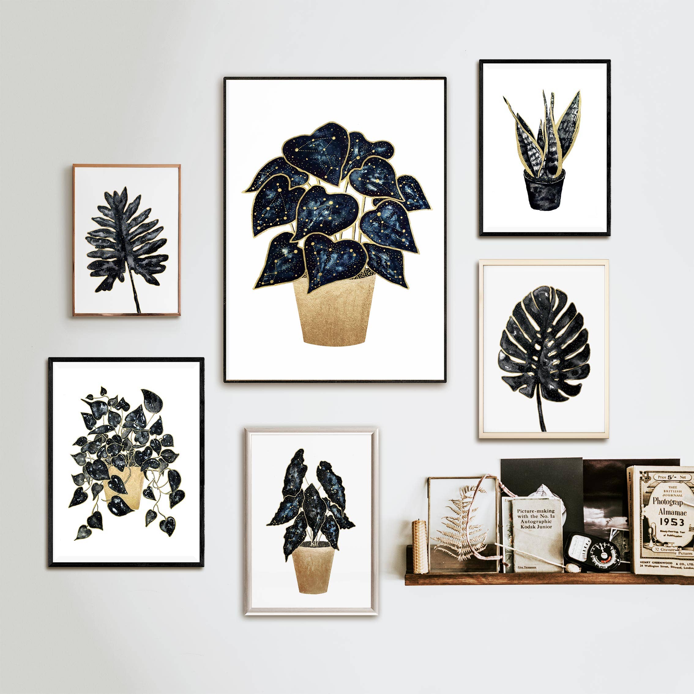 The Flow Design - Vente Affiche d'art - Affiche d'art végétal céleste - Poster botanique décoratif9