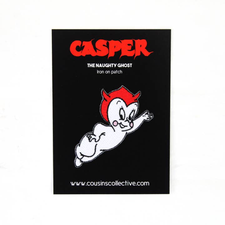 Cousins Collective - Wholesale Patch - Casper Ghost Devil Halloween Embroidered Iron On Patch1
