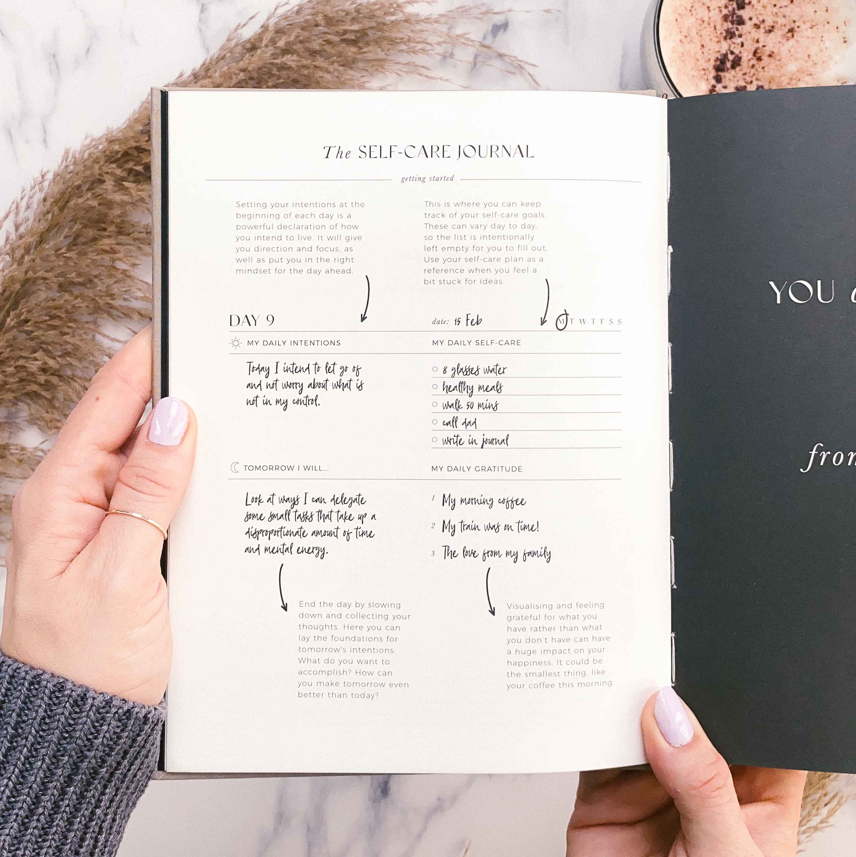 Blush And Gold - Vendita all'ingrosso Diari/agende - Il mio diario di riflessione e gratitudine quotidiana di auto-cura (mandorla)19