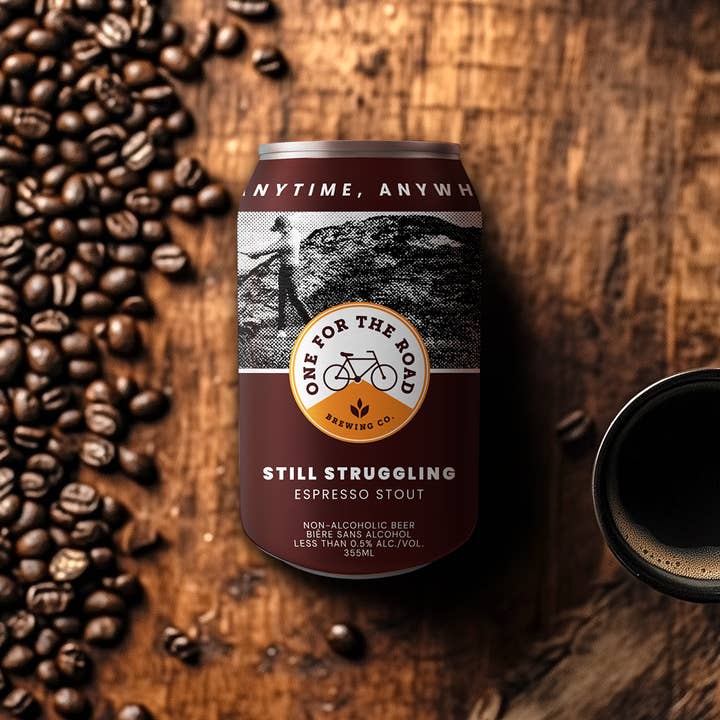 One For The Road Brewing – wholesale Non-alcoholic beer – Still Struggling Stout NA Beer 4x6 pack 355ml cans2