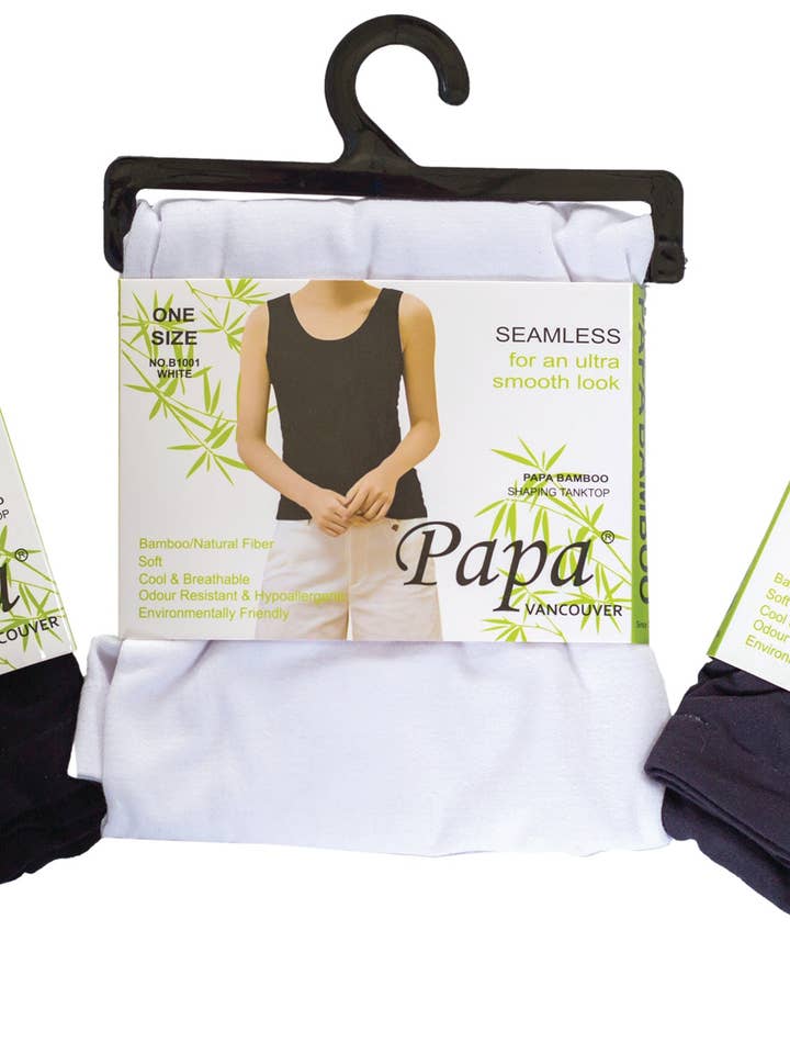 One-Size Bamboo Tanks for wholesale by Papa Fashions