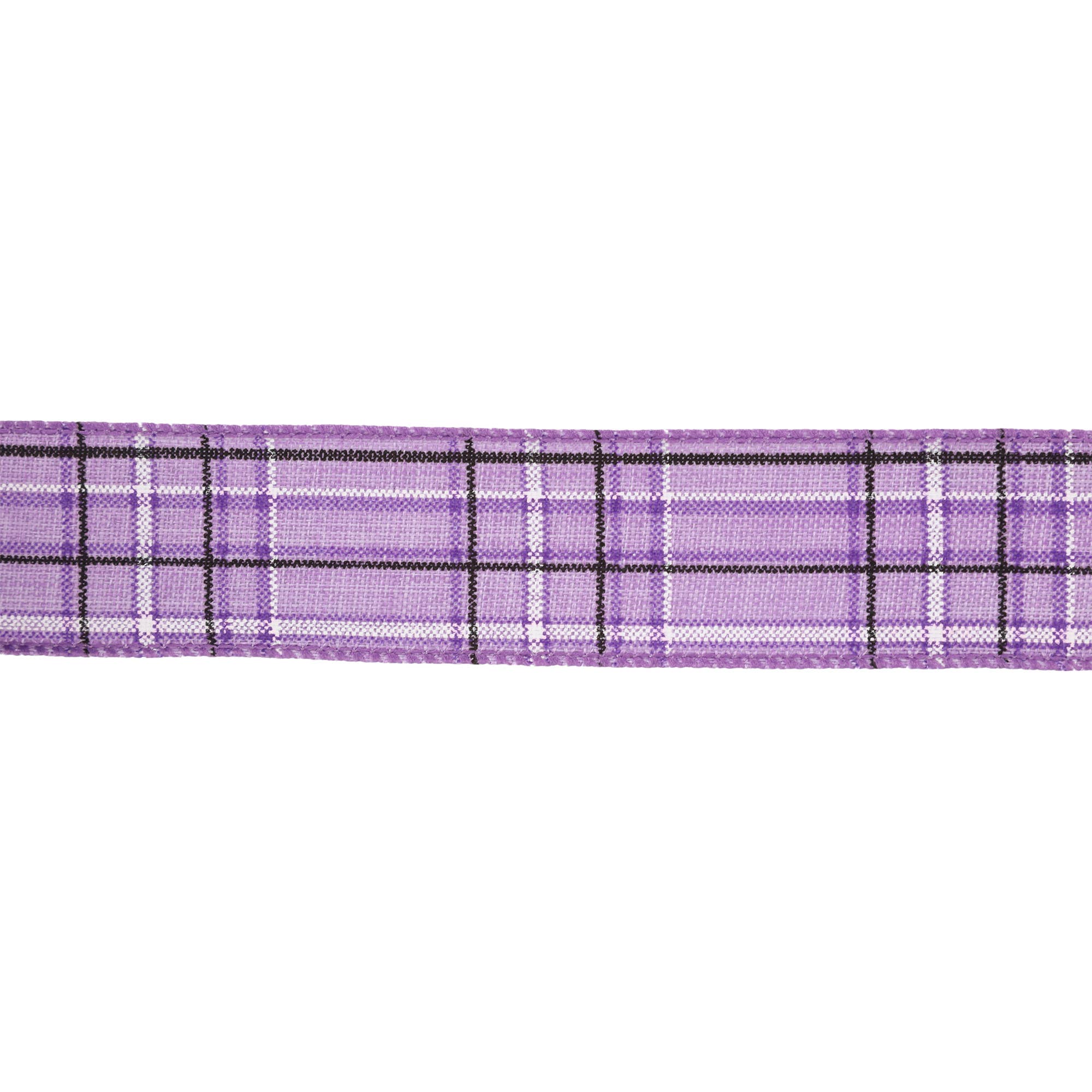 LA Ribbons Wholesale - Wholesale Ribbon - Gift Wrapping - Wired Ribbon | Purple/Spring Plaid | 10 Yard Roll1