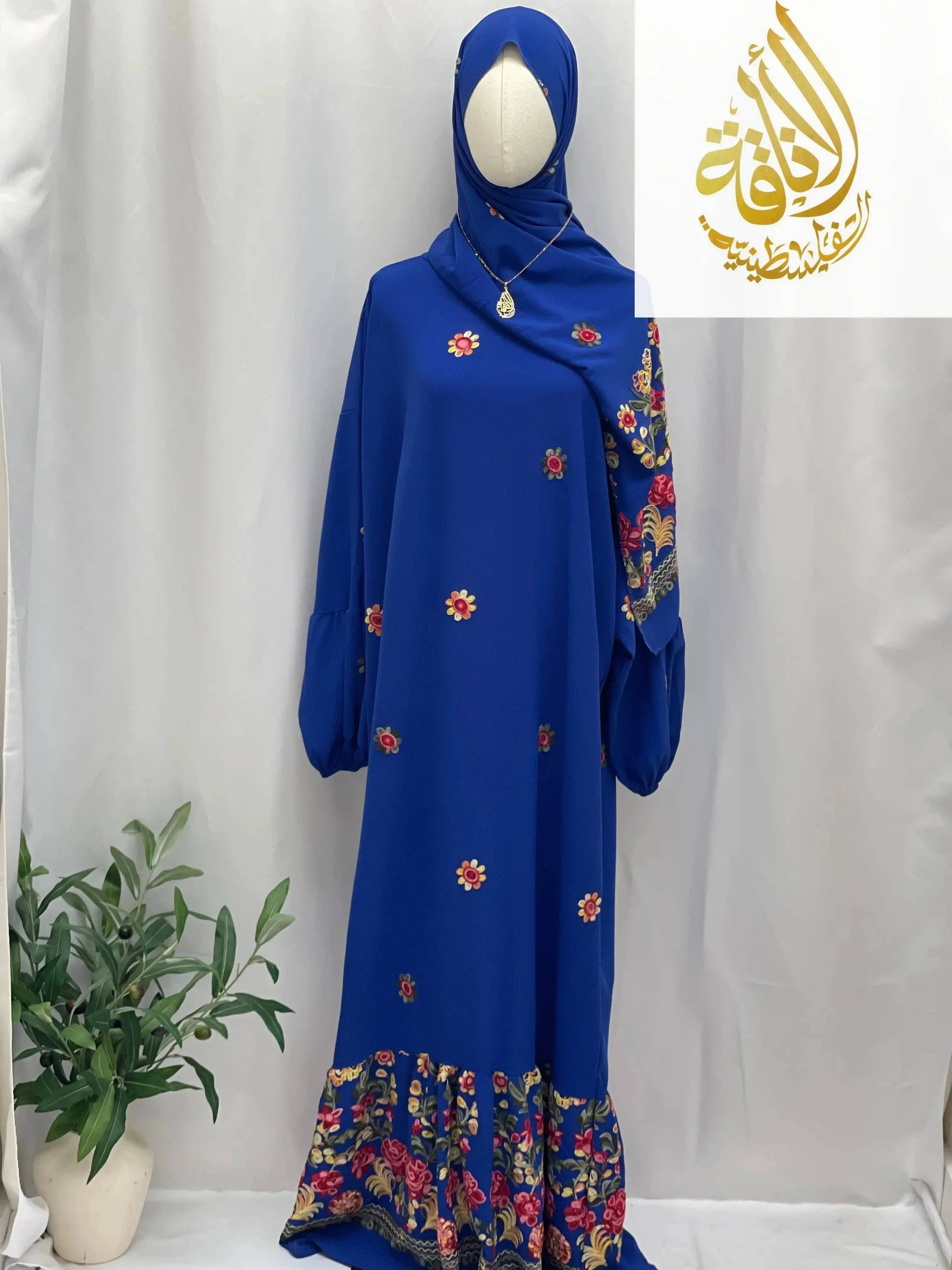 Palestinian Elegance - Wholesale Kaftan - Women's - Prayer Dress with Attached Hijab - Modesty & Comfort19