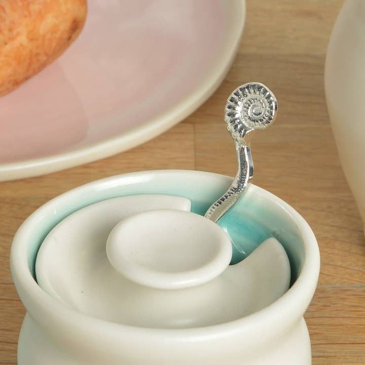 Glover & Smith - Wholesale Table Spoon (Cutlery) - Ammonite Fossil Small Pewter Spoon