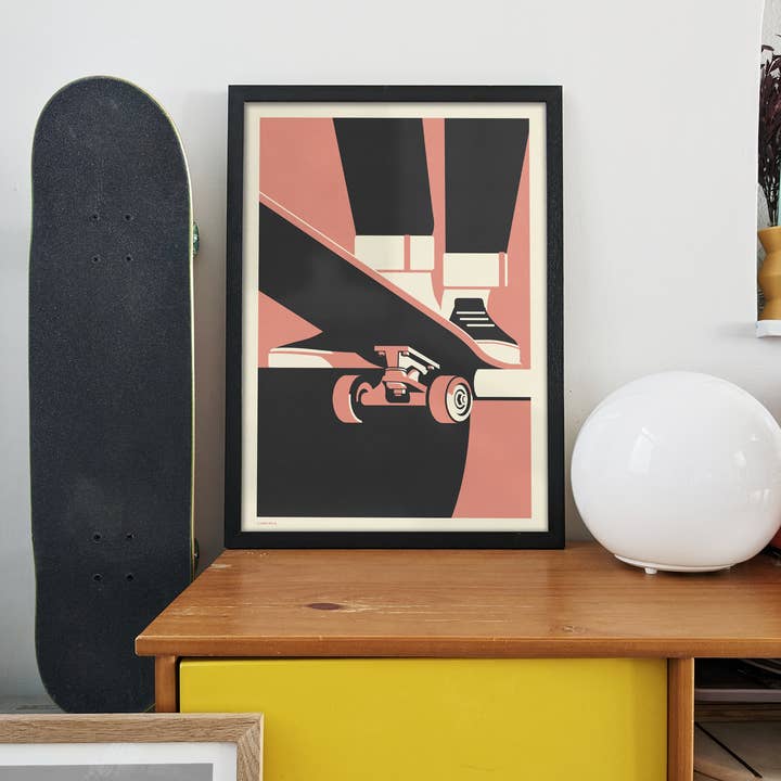 Telegramme Paper Co. – wholesale Art print – Drop in Skateboarder Print3
