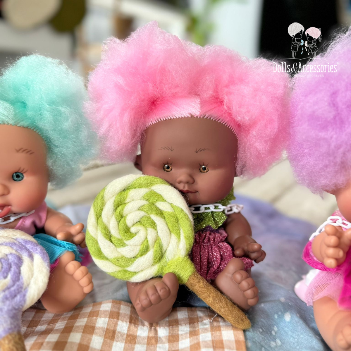 Dolls and Accessories - Wholesale Doll – Kids - Baby Doll Pepote Cotton Candy by Nines D'Onil7