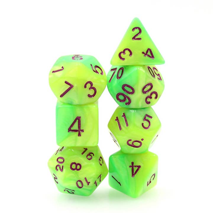 Foam Brain Games - Wholesale Dice - Monster Snot RPG Dice Set