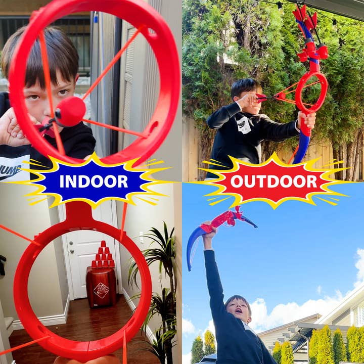 Funwares - Wholesale Sporting Game - Kids & Baby - Ring Strike Bow & Arrow – Screaming Arrows for Kids & Adults6