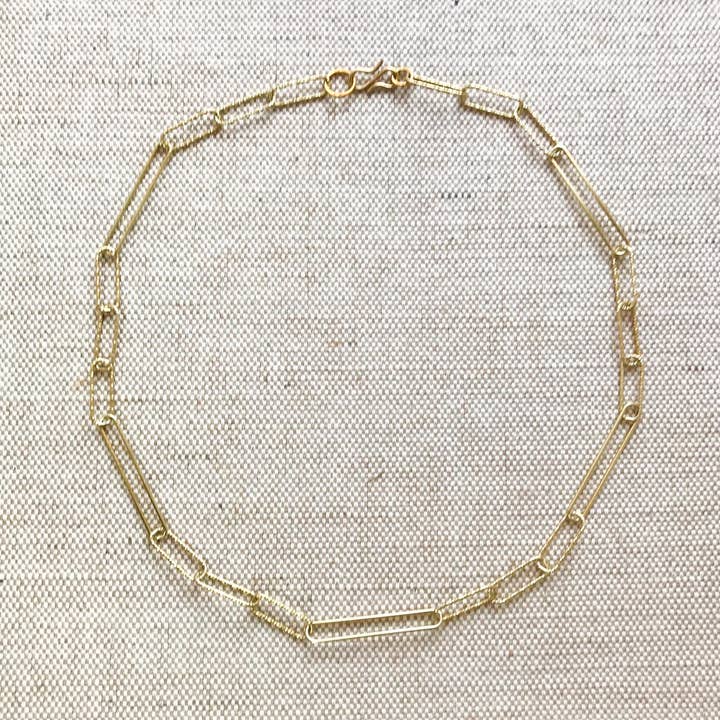 VERMEIL - Asymmetric CHAIN NECKLACE per la vendita all'ingrosso da parte di VICTORIA DENY JEWELRY