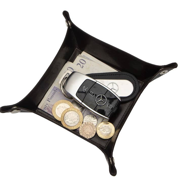 PRIMEHIDE - Wholesale Desk Tray - Leather Valet Tidy Tray - 4820