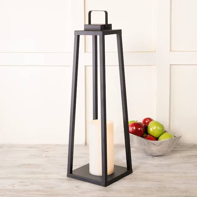 ScentSationals - Wholesale Lantern - 24" Metal Lantern with LED Candle4