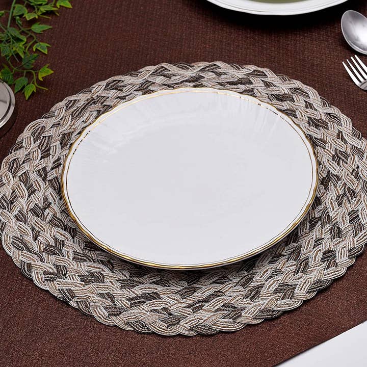 BEIGE BROWN Set of 6 Placemats 15" for wholesale on Faire