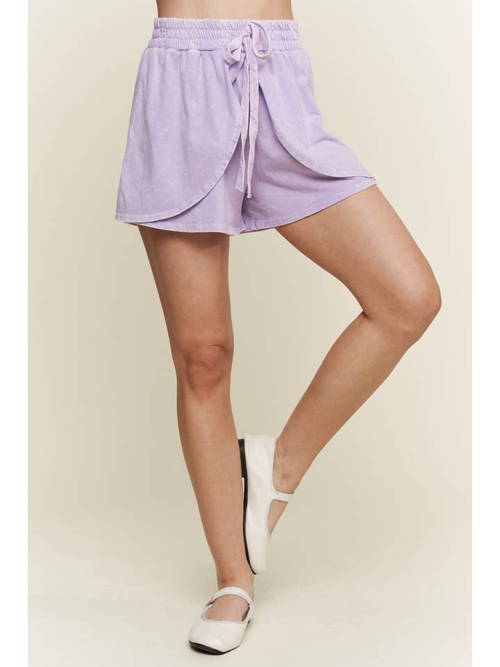 J.Her - Wholesale Skort - Women's - MineralWash Light Weight Skorts Shorts HP5791