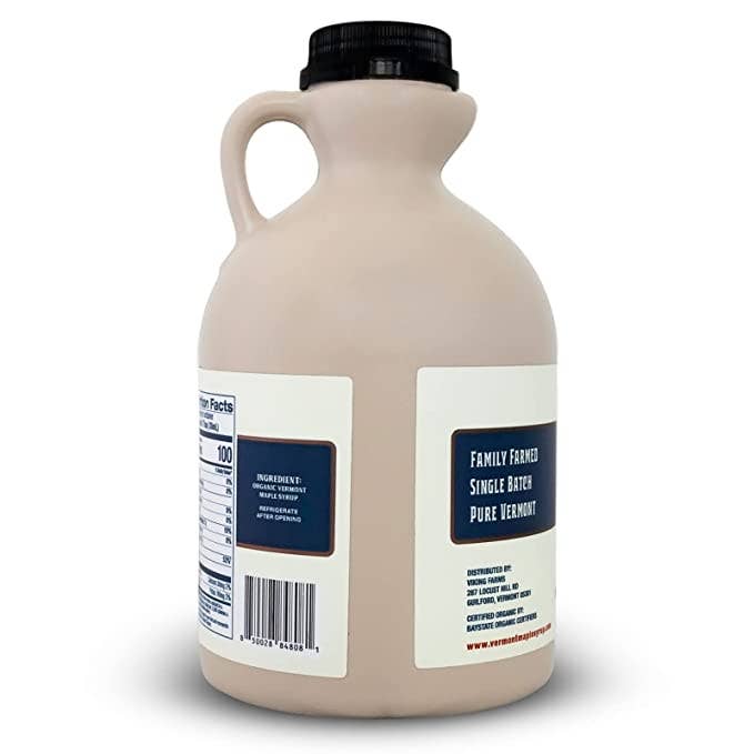 Vermont Maple Syrup - Wholesale Maple Syrup - Amber Organic Vermont Maple Syrup - Jug - 32oz1