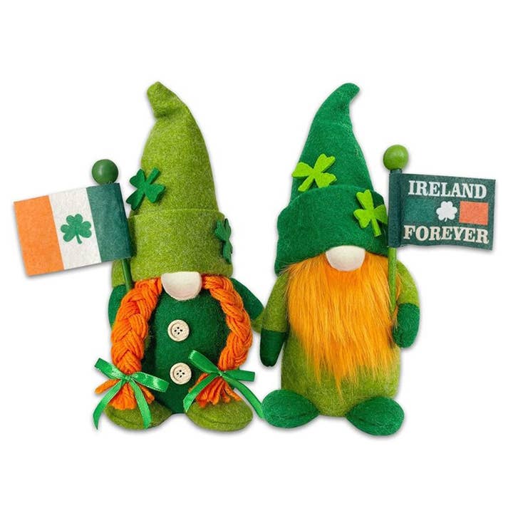 12" Ireland Gnomes, 2 asst. for wholesale by Santa’s Workshop Inc.