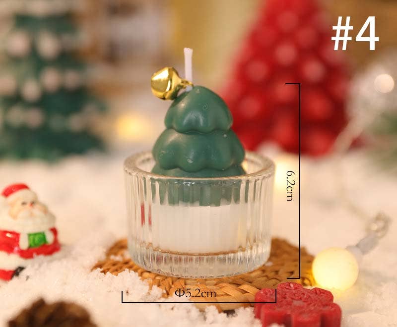Candles Meta - Wholesale Novelty Candle - Christmas Tree Bear Glass Cup Atmosphere Scented Candle2
