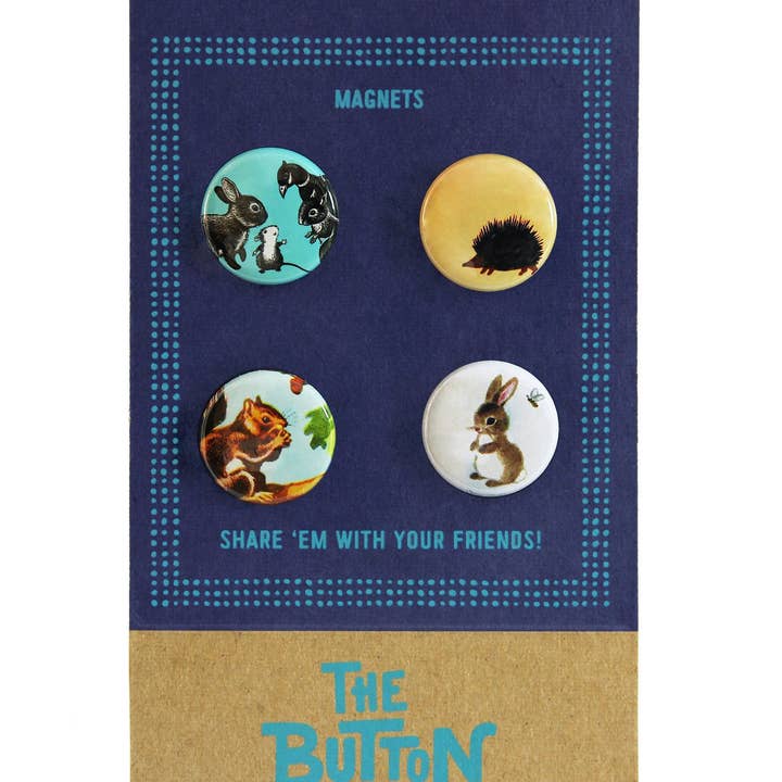 The Button Girl - Wholesale Magnet - Forest Critters! Magnet Set