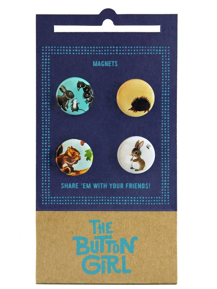 Forest Critters! Magnet Set for wholesale by The Button Girl