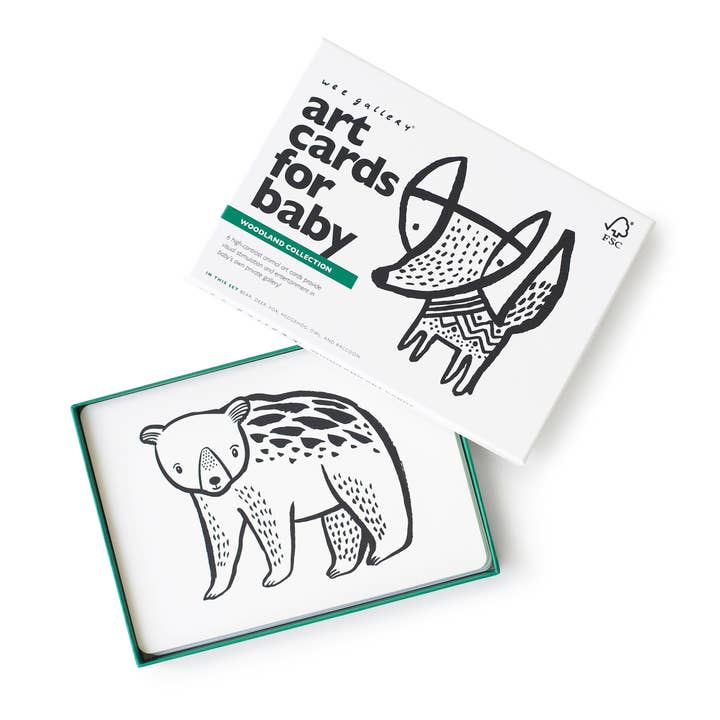 Wee Gallery - Wholesale Learning Cards - Kids & Baby - Art Cards for Baby - Woodland Animals