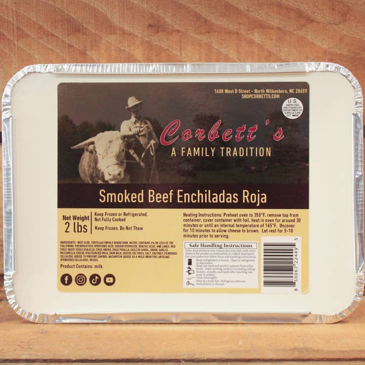 Enchilada Rojas de Ternera Ahumada para venta al por mayor de Corbett's Craft Meats