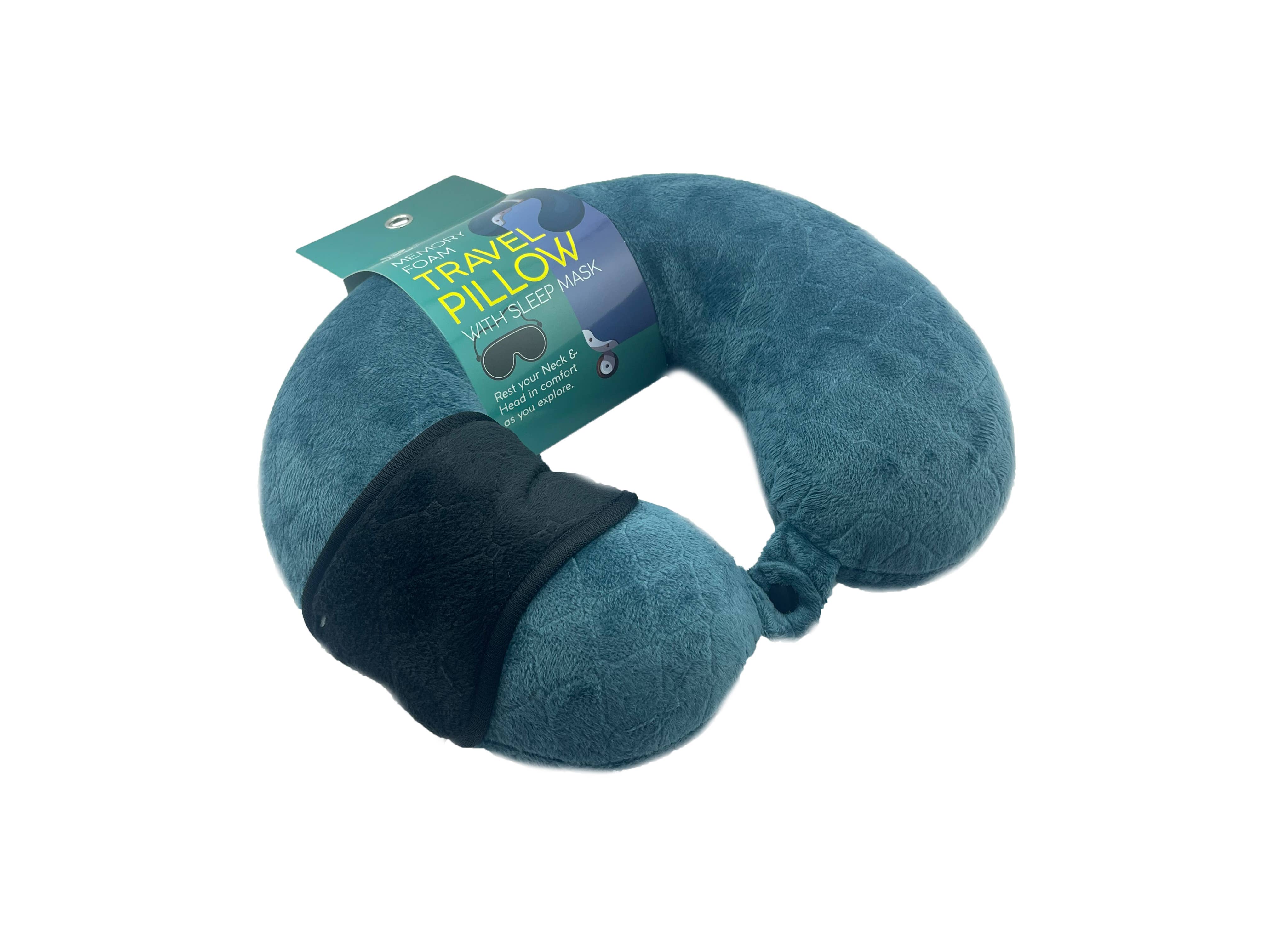 Pursonic - Wholesale Travel Pillow - Memory Foam Travel Pillow with Sleep Mask8