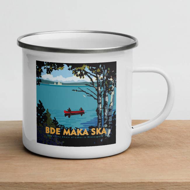 Landmark MN | Bde Maka Ska Emaille Kampmok voor wholesale door Legendary Landmark Art Prints