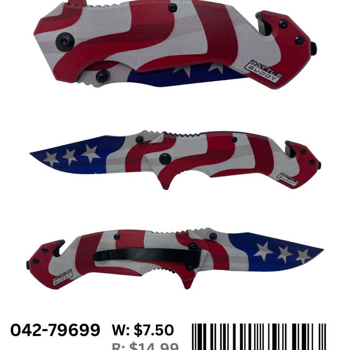 Smithco Distributing - Wholesale Pocket Knife/Holder - Battle Buddy Knives, Pocket Knife126