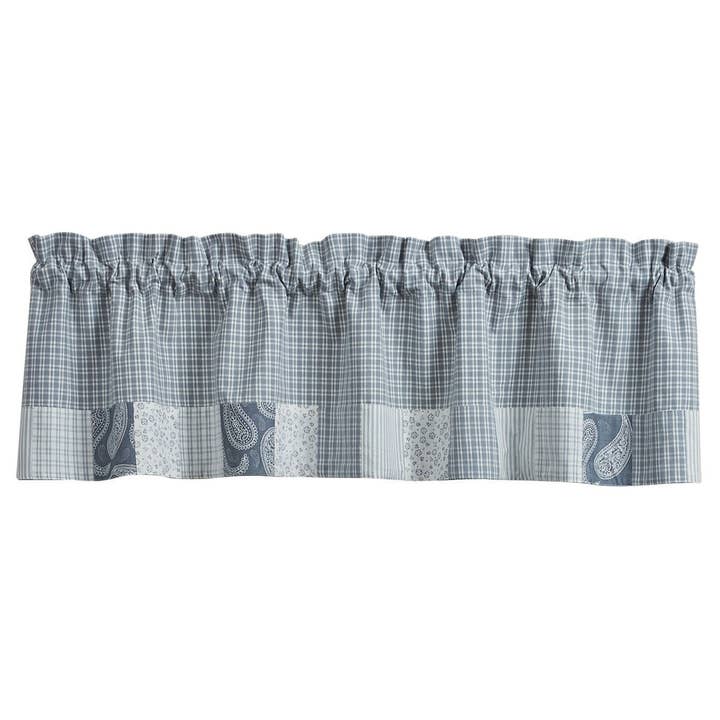 Jubilee Lined Patchwork Valance 14"L for wholesale by Park Designs