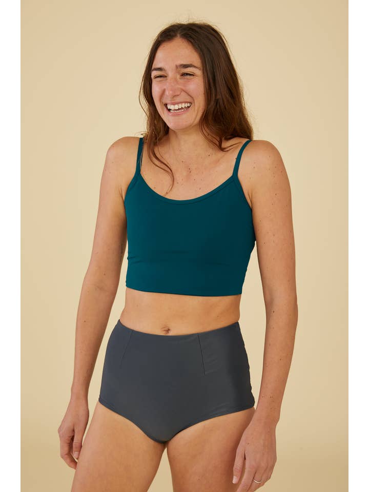 Pali Swim - Wholesale Swim Top - Women's - Shaka Sporty Women's Swim Top with Criss Cross Back3